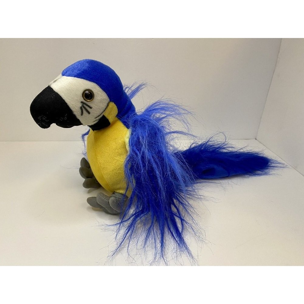 9” Blue‎ And Yellow Macaw Parrot Plush Fiesta Stuffed Animal Bird Toy